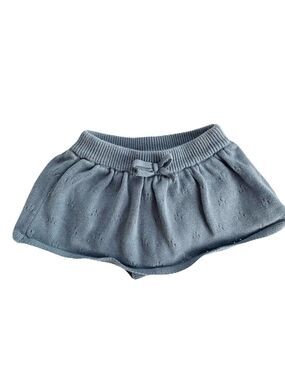 🩵 4/$20 Carter's Baby Knit Blue Skort Comfortable‎ Cotton Blend